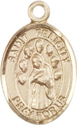 [9341KT] 14kt Gold Saint Felicity Medal