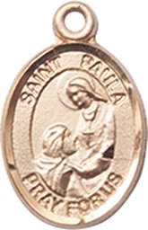 [9359KT] 14kt Gold Saint Paula Medal
