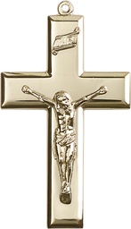 [2189GF] 14kt Gold Filled Crucifix Medal