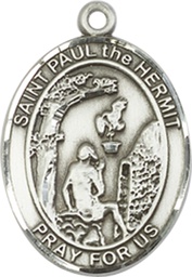 [8394SS] Sterling Silver Paul the Hermit Medal