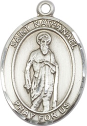 [8398SS] Sterling Silver Saint Nathanael Medal