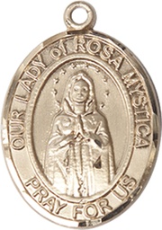 [8413GF] 14kt Gold Filled Our Lady of Rosa Mystica Medal