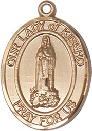 [8414GF] 14kt Gold Filled Our Lady of Kibeho Medal