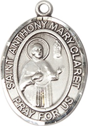 [8416SS] Sterling Silver Saint Anthony Mary Claret Medal