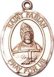 [8427GF] 14kt Gold Filled Saint Fabian Medal