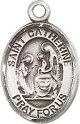 [9014SS] Sterling Silver Saint Catherine of Siena Medal