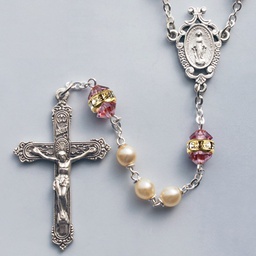 [41298/LA] Light Amethyst Birthstone Rosary