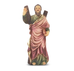 [HI-1735-404] 4" Cold Cast Resin Hand Painted Statue of St. Andrew