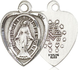 [0706MSSY] Sterling Silver Miraculous Medal - With Box