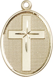 [0783GF] 14kt Gold Filled Cross Medal