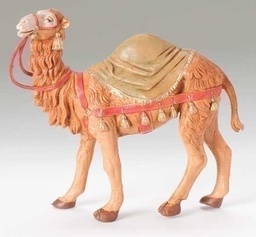 [RO-72526] 5" Camel With Blanket Figure - Christmas