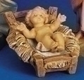 [RO-72513] 5&quot;Infant Nativity Fig With Manger - Christmas