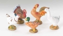 [RO-51516] 5pc St Sm 5&quot; Bethlehem Birds - Christmas