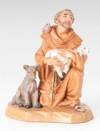 [RO-65260] 5&quot;St. Francis Nativity Figure - Christmas