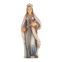 [HI-1735-438] 4&quot; Cold Cast Resin Hand Painted Statue of St Elizabeth of Hungary 