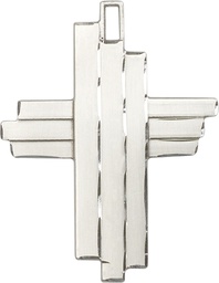 [6064SS] Sterling Silver Cross Medal