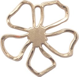 [5109GF] 14kt Gold Filled Five Petal Flower Medal