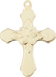 [6036KT4] 14kt Gold Cross Medal