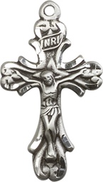 [5421SS] Sterling Silver Crucifix Medal