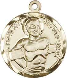 [5436GF] 14kt Gold Filled Dismas Medal