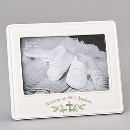 [RO-20310] 6&quot;H Baptism Blessing Frame 4X6