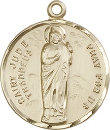 [0701JKT] 14kt Gold Saint Jude Medal