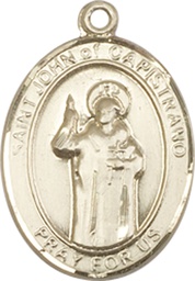 [8350KT] 14kt Gold Saint John of Capistrano Medal