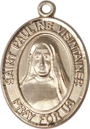 [8391KT] 14kt Gold Saint Pauline Visintainer Medal
