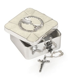 [RO-19798] 1.5&quot;H Communion Box - Caroline Collection - Communion