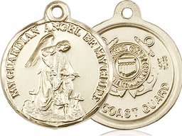[0341KT3] 14kt Gold Guardian Angel Coast Guard Medal