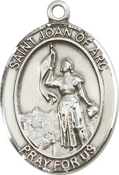 [7053SS] Sterling Silver Saint Joan of Arc Medal