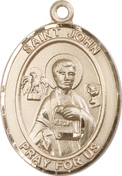 [7056GF] 14kt Gold Filled Saint John the Apostle Medal