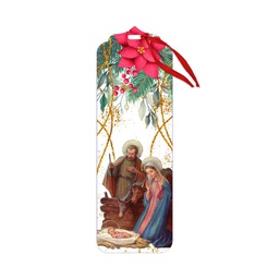 [HI-251125] Holy Family Wooden Bookmark - Christmas