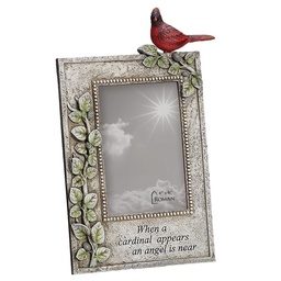 [RO-13231] 11.5&quot;H Cardinal Memorial Frame - Holds 4X6 Photo
