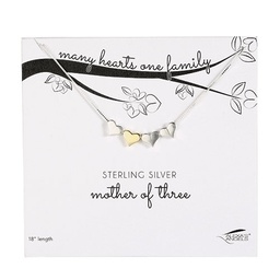 [RO-223142] 18&quot;L Many Hearts Necklace - Of Three; Carded