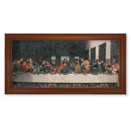 [HI-141-373] Davinci Last Supper 16X30 Walnut