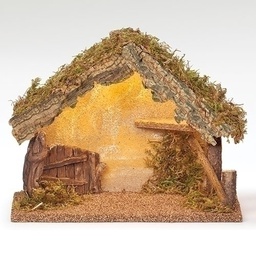 [RO-50434] 9.5&quot;H Led Italian Stable - For 5&quot; Scale Nativity Figures - Christmas