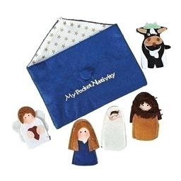 [RO-29040] 6pc St 3&quot;Finger Nativity Figs - Christmas