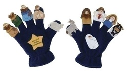 [RO-38081] 2pc St 6.5&quot; Nativity Puppet - Christmas